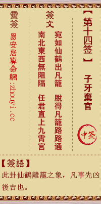 观音灵签14签