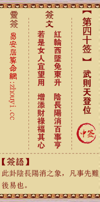 观音灵签40签