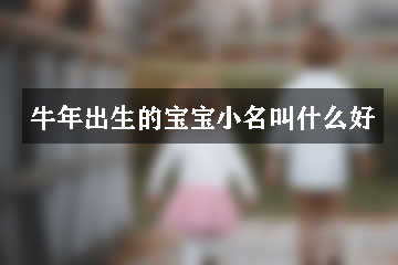 牛年出生的宝宝小名叫什么好