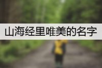 山海经里唯美的名字