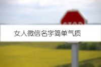 女人微信名字简单气质