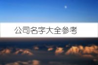 公司名字大全参考