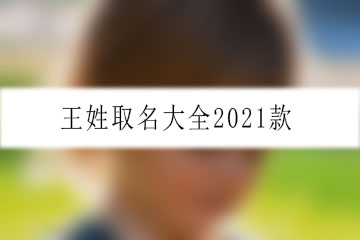 王姓取名大全2021款