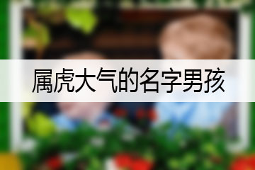 属虎大气的名字男孩