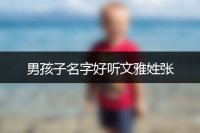 男孩子名字好听文雅姓张