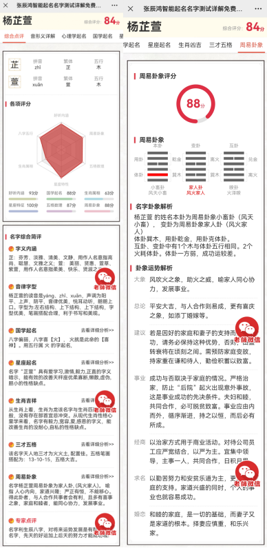 推荐名字：杨芷萱