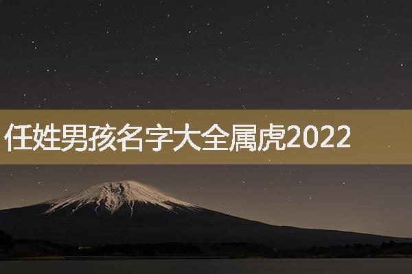 任姓男孩名字大全属虎2022